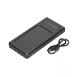 Extralink EPB-091 10000mAh Czarny | Powerbank | Solar Power bank, USB-C