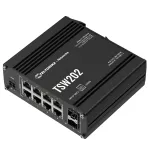 Teltonika TSW202 | Switch | 8x RJ45 1000Mb/s, 2x SFP, 2-pin DC. L2, zarządzalny