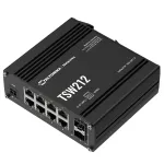 Teltonika TSW212 | Switch | 8x RJ45 1000Mb/s, 2x SFP, 2-pin DC. L2, zarządzalny