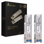 Extralink SFP 1.25G 2-pack | Moduł SFP | 1,25Gbps, LC/UPC, 1310nm, 2km, single mode, DOM