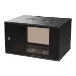 Extralink Premium 6U 600x450 Czarna | Szafa rack | beznarzędziowy montaż, montowana na ścianie