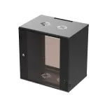 Extralink Premium 12U 600x450 Czarna | Szafa rack | beznarzędziowy montaż, montowana na ścianie