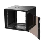 Extralink Premium 9U 600x600 Czarna | Szafa rack | beznarzędziowy montaż, montowana na ścianie