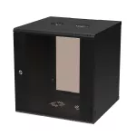 Extralink Premium 12U 600x600 Czarna | Szafa rack | beznarzędziowy montaż, montowana na ścianie