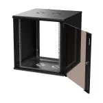 Extralink Premium 12U 600x600 Czarna | Szafa rack | beznarzędziowy montaż, montowana na ścianie