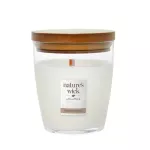 WoodWick Nature's Wick Cashmere Wool Średnia | Świeca zapachowa | 1 drewniany knot, 284g