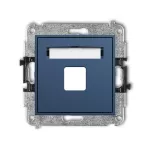 ICON Mechanizm gniazda multimedialnego pojednczego bez modułu (standard Keystone) navy blue