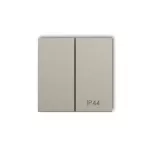 Klawisze podwójne do łączników IP 44 ICON, MINI (komplet dwóch sztuk)  taupe