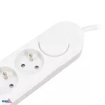 PRZEDŁUŻACZ NB 3X 2P+Z+WYŁ. 1.5MM X 2.0M + 2x USB(C+A)