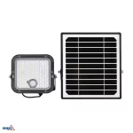 NAŚWIETLACZ SOLARNY LED SOLPAR 10W 1500LM 4000K IP65 CZARNY CZ. PIR