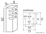 SU-MA lampa stojąca zewnętrzna Rado 3 BL