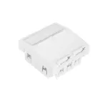 Adapter MMC 45x45mm dla 2xRJ45 BC