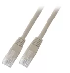 Patchcord RJ45 U/UTP kat. 5e PVC CCA szary 7,5m