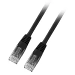 Patchcord RJ45 U/UTP kat. 5e PVC CCA czarny 7,5m