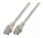 Patchcord RJ45 SF/UTP kat. 5e PVC CCA szary 0,15m