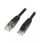 Patchcord RJ45 U/UTP kat. 6 PVC CCA czarny 15m