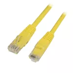 Patchcord RJ45 U/UTP kat. 6 PVC CCA żółty 15m