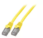 Patchcord RJ45 U/UTP kat. 6 LSZH CCA żółty 1,5m