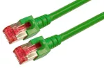 Patchcord RJ45 S/FTP kat. 6 LSZH zielony 0,15m