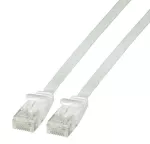 Patchcord RJ45 U/UTP kat. 6A PVC biały 0,25m