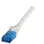 Patchcord RJ45 U/UTP kat. 6A LSZH Premium 500MHz szary 1m