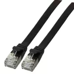 Patchcord RJ45 U/FTP kat. 6A PVC czarny 0,25m