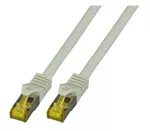 Patchcord RJ45 S/FTP kat. 6A LSZH szary 0,25 m