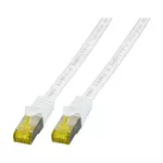 Patchcord RJ45 S/FTP kat. 6A LSZH biały 0,5m MK7001.0,5W