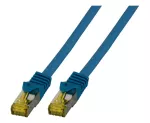 Patchcord RJ45 S/FTP kat. 6A LSZH niebieski 0,25 m