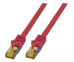 Patchcord RJ45 S/FTP kat. 6A LSZH czerwony 0,25 m MK7001.0,25R