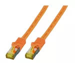 Patchcord RJ45 S/FTP kat. 6A LSZH pomarańczowy 1,5m MK7001.1,5O