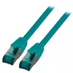 Patchcord RJ45 S/FTP kat. 6A LSZH zielony 15m MK6001.15GR