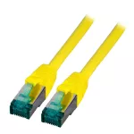 Patchcord RJ45 S/FTP kat. 6A LSZH żółty 7,5m MK6001.7,5Y