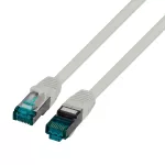 Patchcord RJ45 S/FTP kat. 6A LSZH szary 0,25m