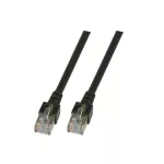 Patchcord RJ45 SF/UTP kat. 5e PVC CCA czarny 0,5m