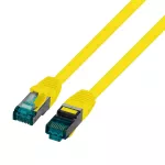 Patchcord RJ45 S/FTP kat. 6A LSZH żółty 0,25m