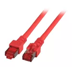 Patchcord RJ45 S/FTP kat. 6 LSZH czerwony 0,25m