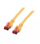 Patchcord RJ45 S/FTP kat. 6 LSZH żółty 0,25m