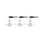 PAULMANN Base oprawa wbudowana ruchoma LED 3x5W 230V GU10 51mm Biały Mat/Metal