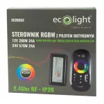 Sterownik RGBW dotykowy 24A 288W RF CZARNY