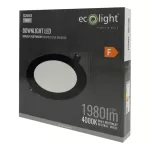 DOWNLIGHT P/T OKRĄG 18W 4000K CZARNY DL-1 1980lm IP20