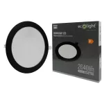 DOWNLIGHT P/T OKRĄG 24W 4000K CZARNY DL-1 2640lm IP20