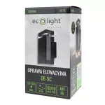 Oprawa elewacyjna plastik OE-5C 1xGU10 CZARNA IP44