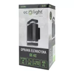 Oprawa elewacyjna plastik OE-6C 2xGU10 CZARNA IP44