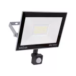 Naświetlacz SMD LED z czujnikiem ruchu KROMA LED S 50W GREY CW