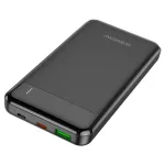 Borofone BJ19 Incredible 10000mAh Czarny | Powerbank | Power bank, 1x USB, 1x USB-C, PD 20W QC 3.0 18W