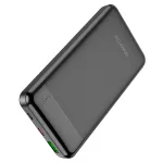 Borofone BJ19 Incredible 10000mAh Czarny | Powerbank | Power bank, 1x USB, 1x USB-C, PD 20W QC 3.0 18W