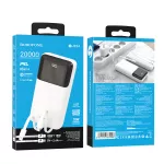 Borofone BJ22A 20000mAh Biały | Powerbank | Power bank, 1x USB, 1x USB-C, PD QC 3.0 22,5W