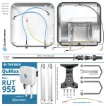 QuWireless QuMax A955M | Antena LTE + Wi-Fi + GPS | dla Teltonika RUT956/RUT955