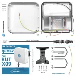 QuWireless QuMax AX09M | Antena LTE + GPS | dla Teltonika RUTX09